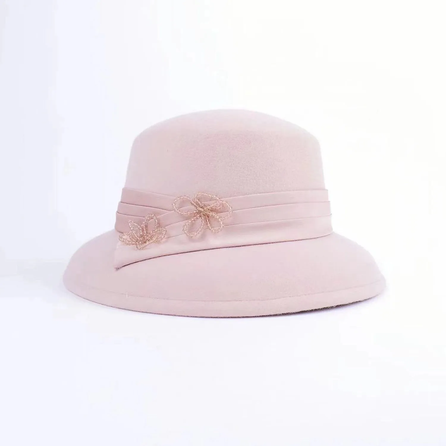 100% Wool / Silk Hats with Pure Color 1PC Casual / Holiday Headpiece