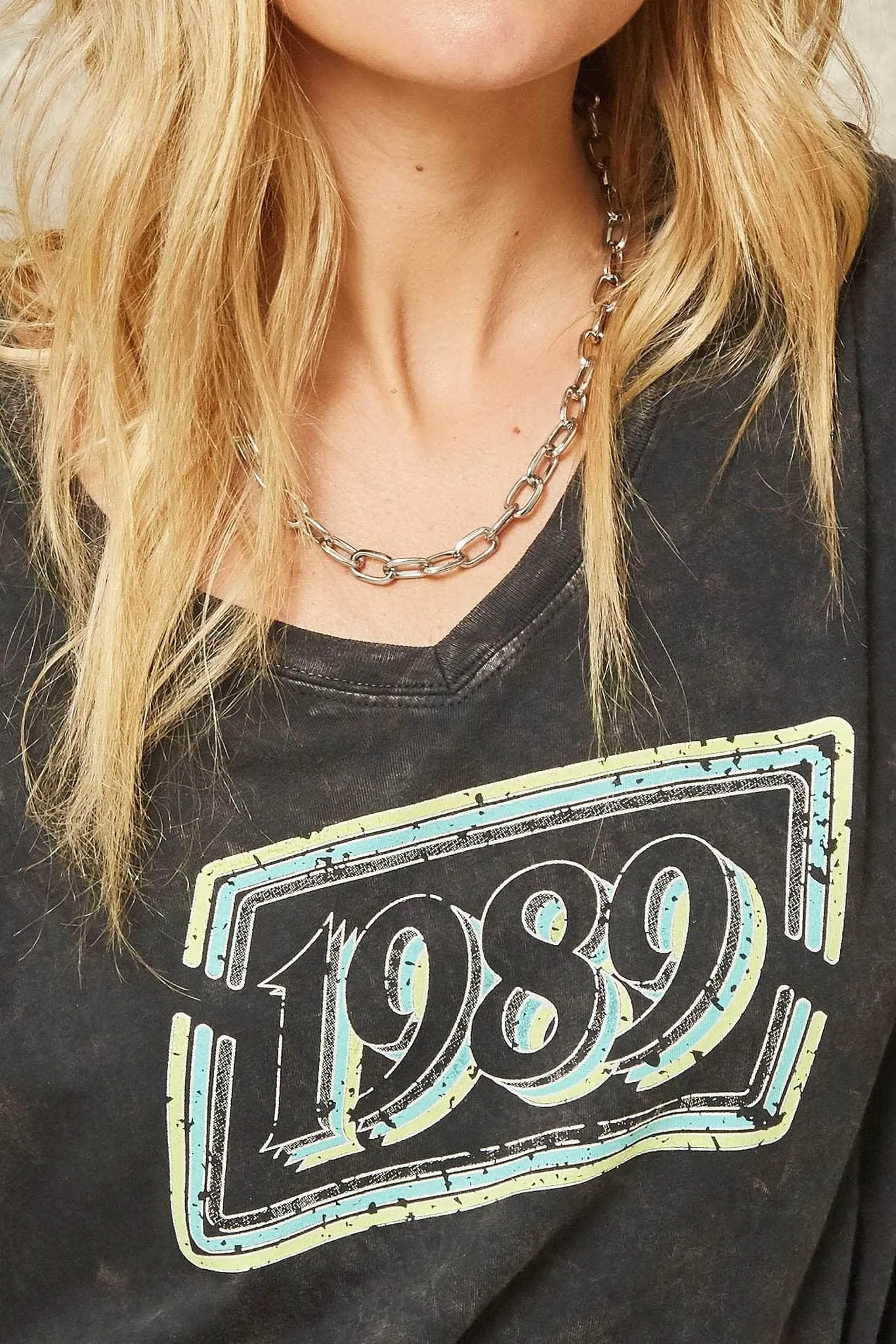 1989 Stone-Washed Vintage Graphic Tee