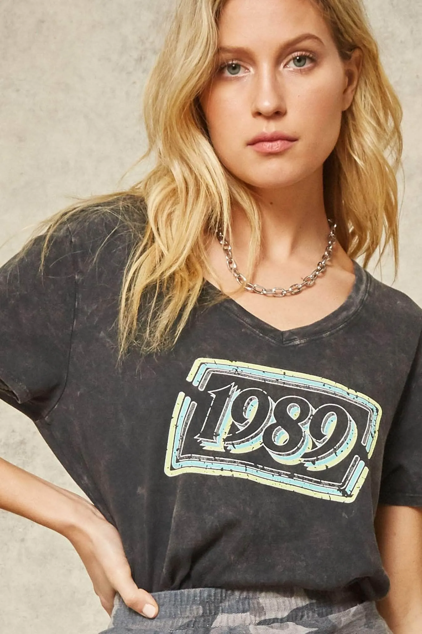 1989 Stone-Washed Vintage Graphic Tee