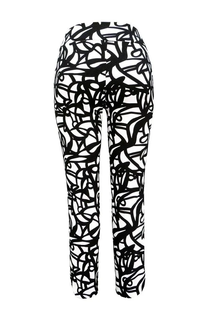 28 Inch Petal Slit Pant Scribble