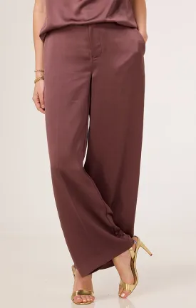 31" ELIOT WIDE LEG LUXE SATIN PANTS