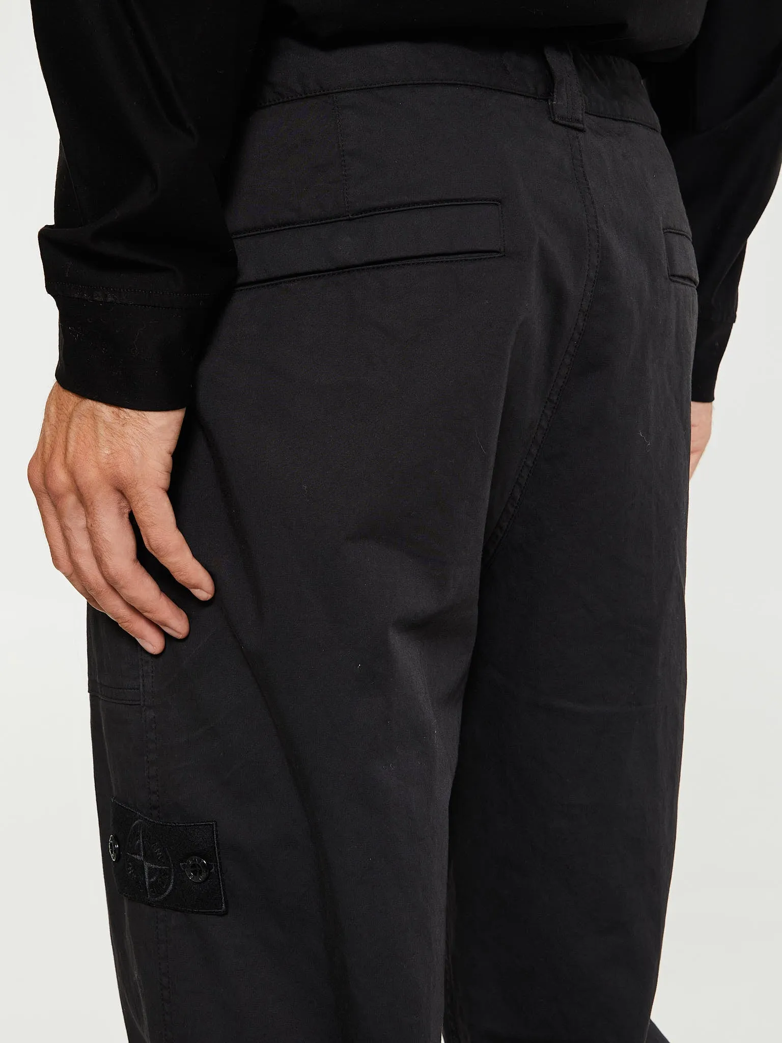 337F6 Pantalone Ghost Regular Pants in Black