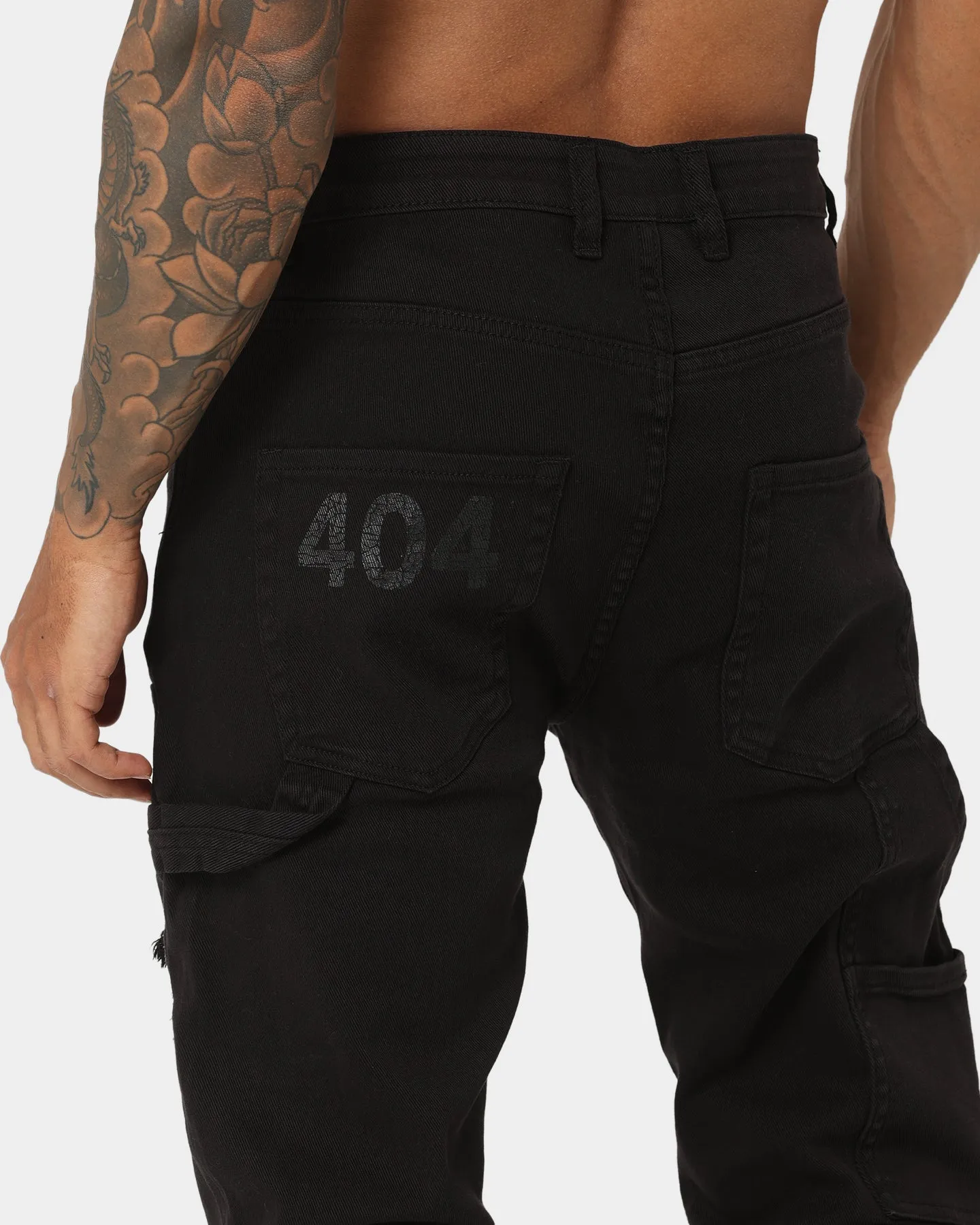 404 Distressed Carpenter Pants Vintage Black