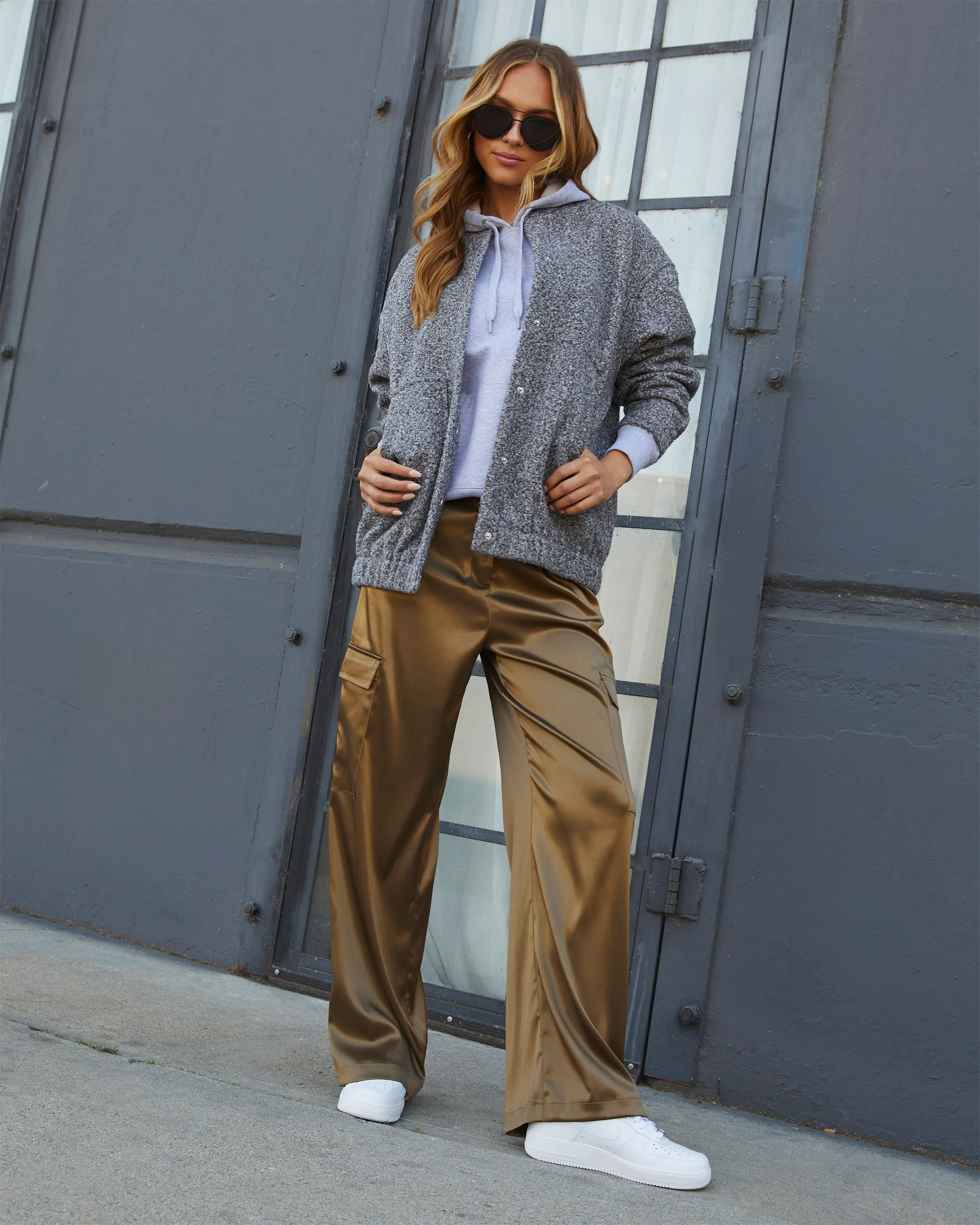 Adriano Satin Cargo Pants