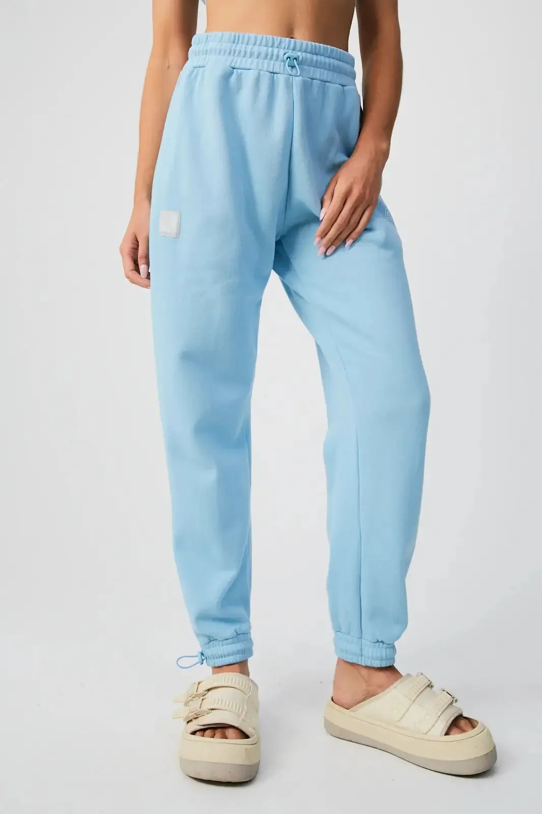 Afends conditional - unisex organic sweat pants - sky blue