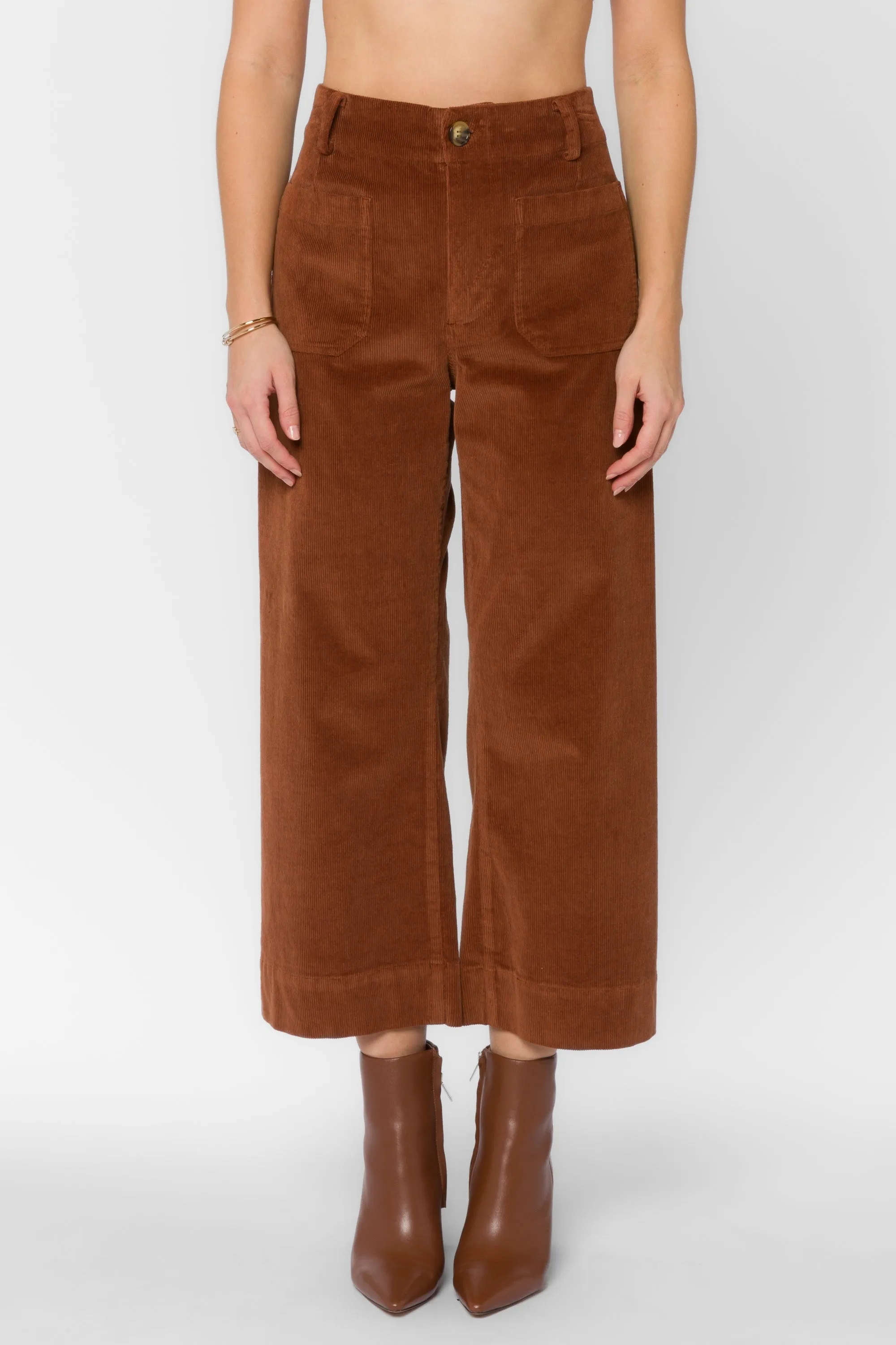 Alyx Cropped Corduroy Wide Leg Pant