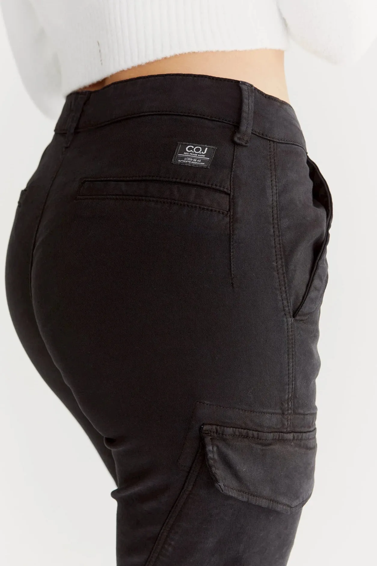 Angel - Cargo Pant-Winter Black - L30