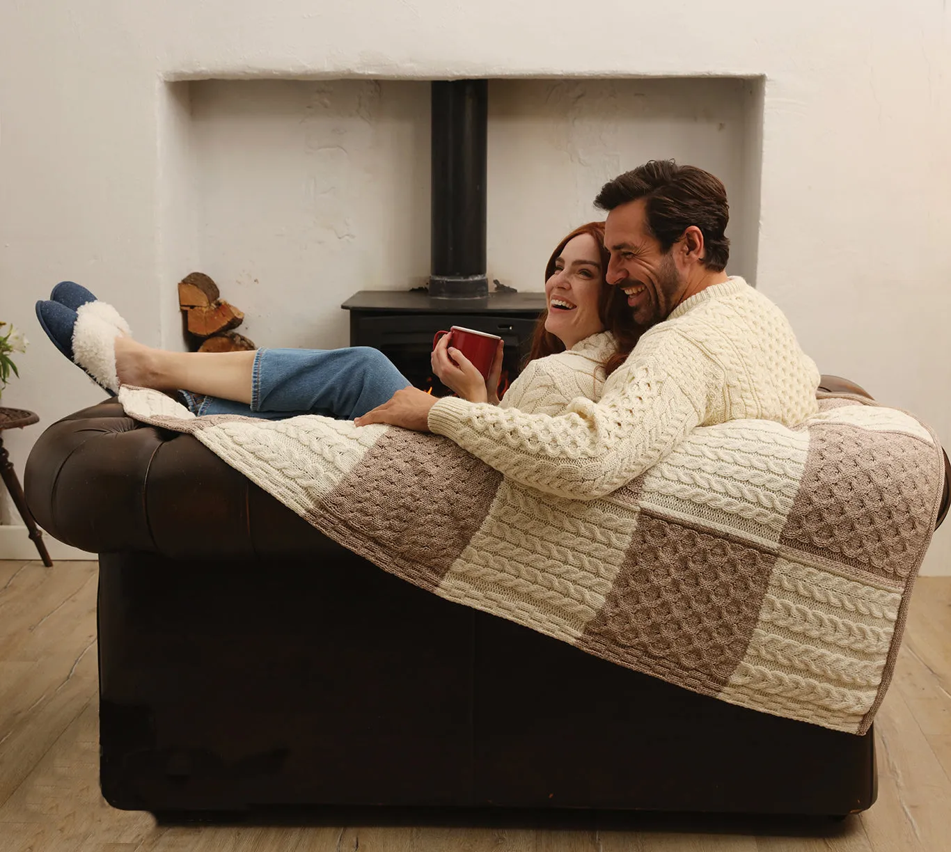 Aran Patch Blanket