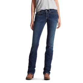 Ariat® Women's REAL Mid Rise Stretch Straight Leg Denim Jeans