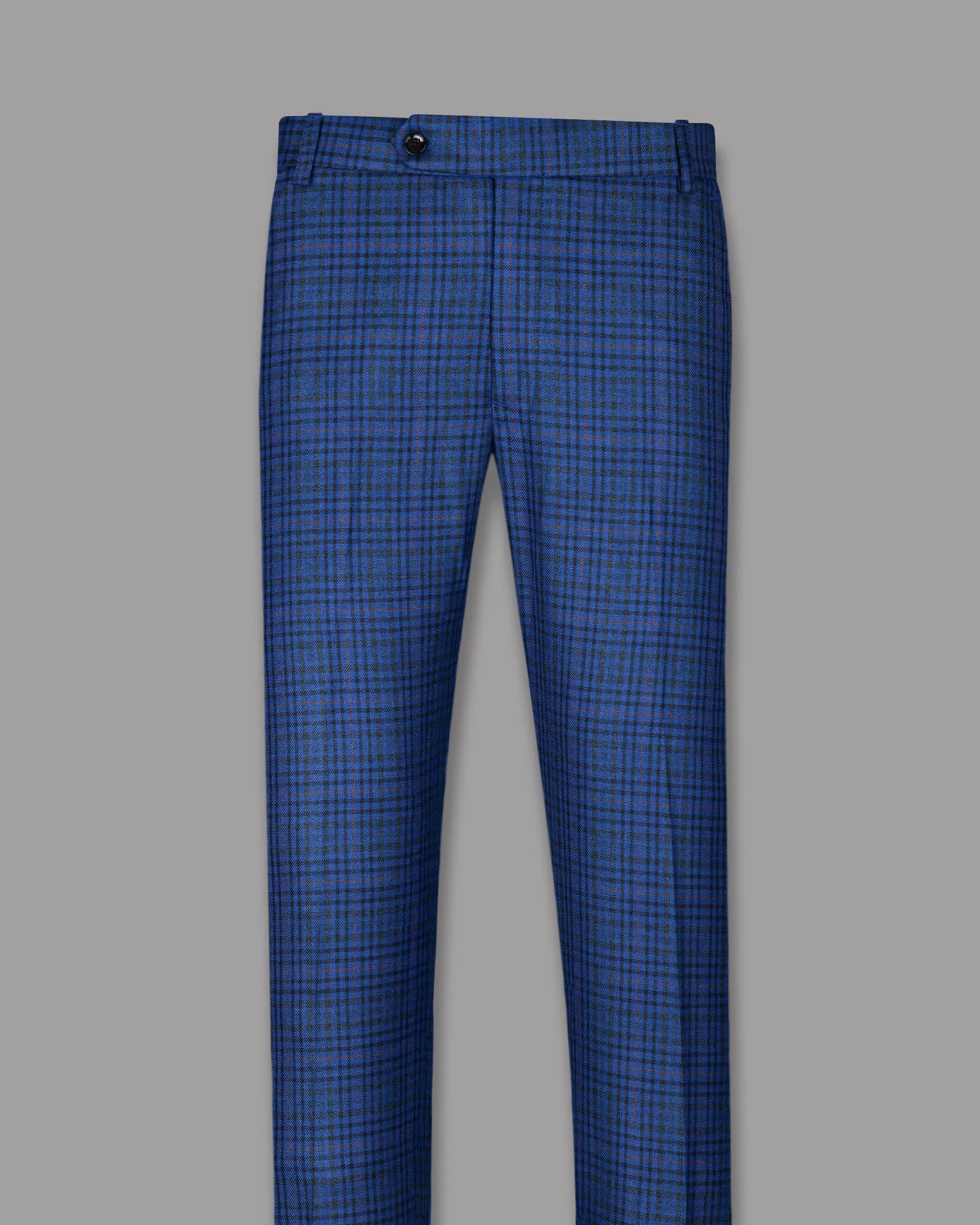 Astronaut Blue with Black Plaid Pant