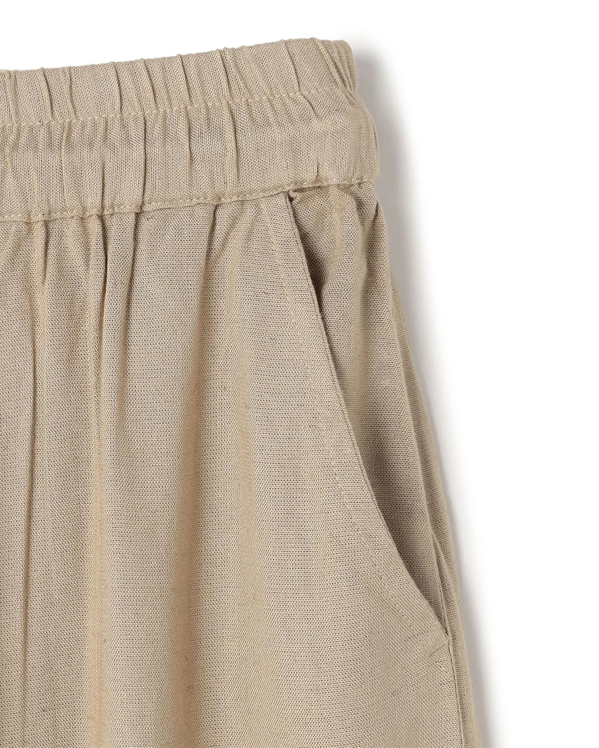 Ats Tassel Cotton Linen Culotte