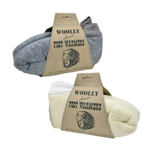 Australian Woolly Foot Warmers Sheepskin Fleece, Bed Socks