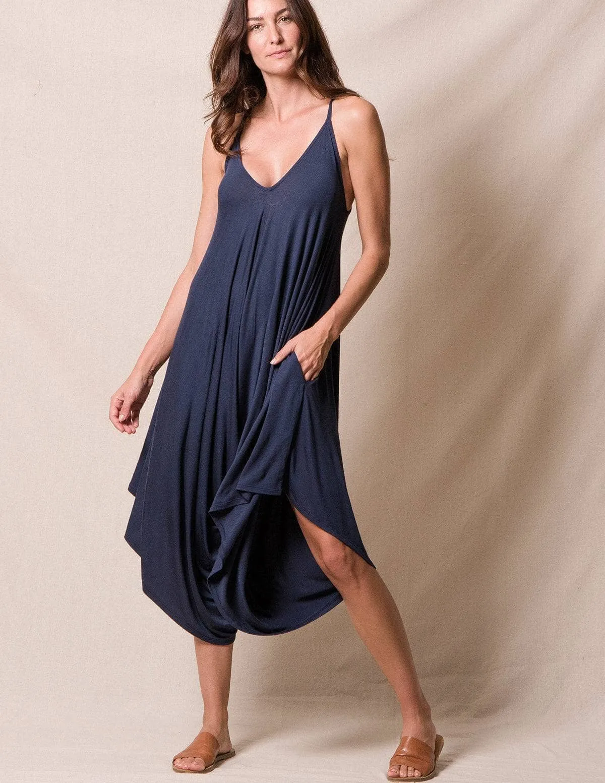 Bamboo Jumpsuit - Navy