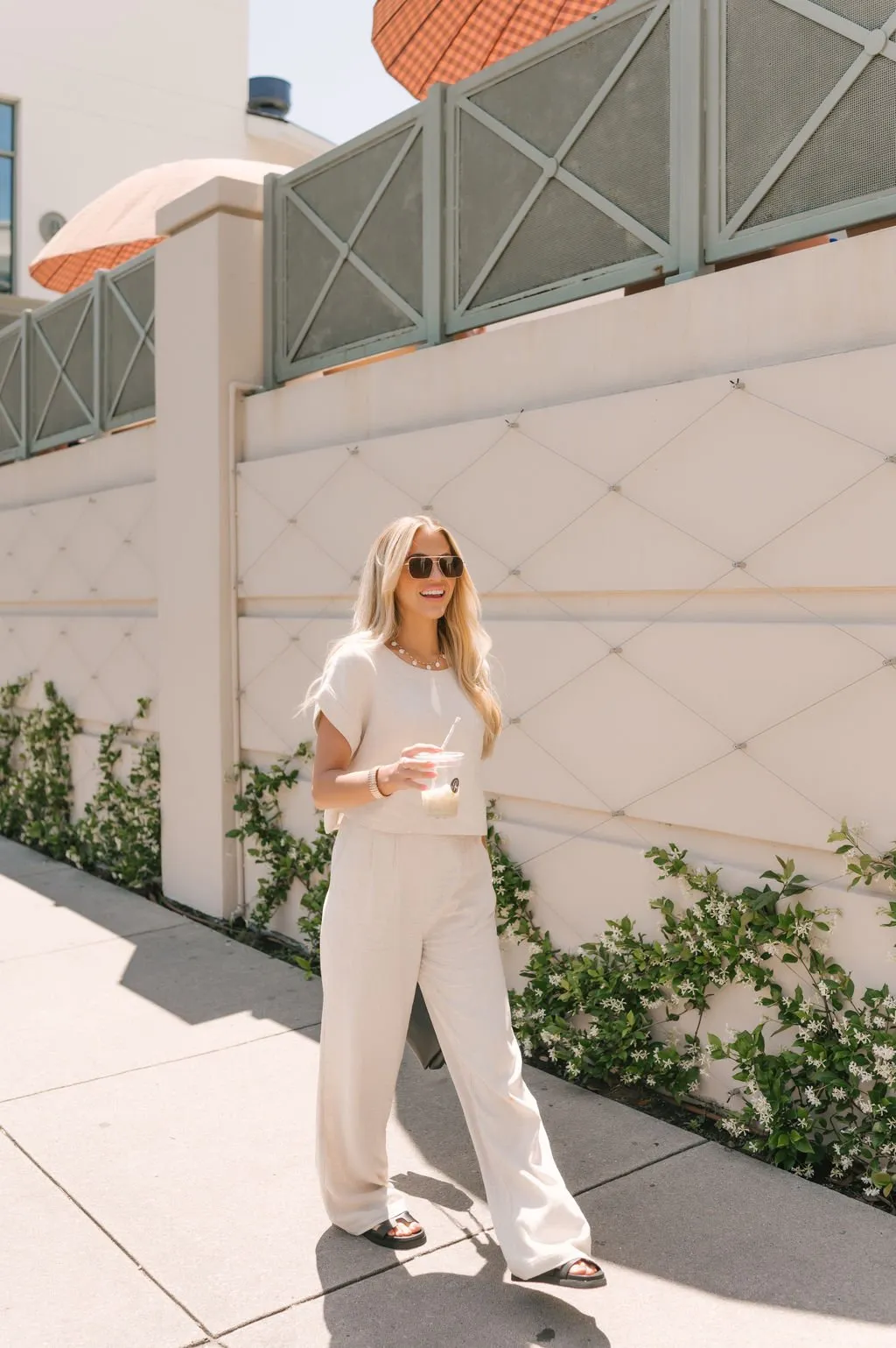 Beach Boardwalk Oatmeal Linen Pants - FINAL SALE