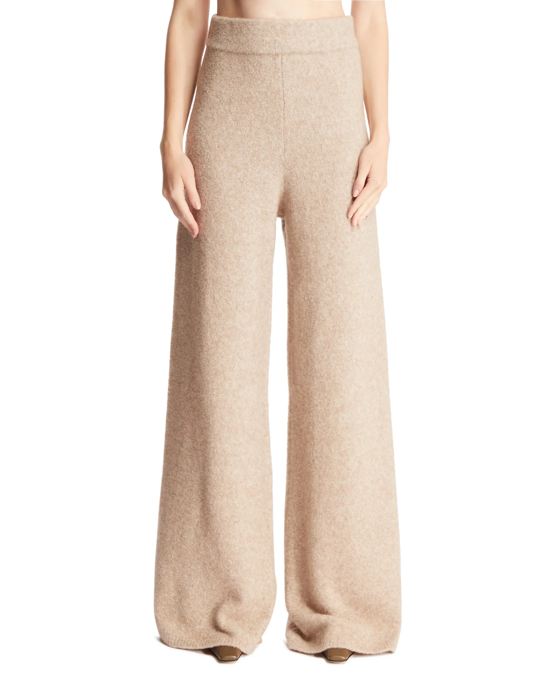 Beige Cashmere Pants