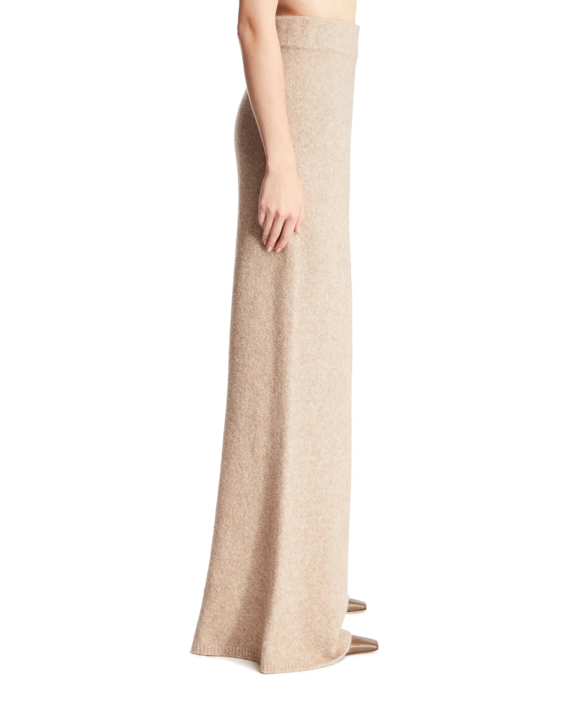 Beige Cashmere Pants