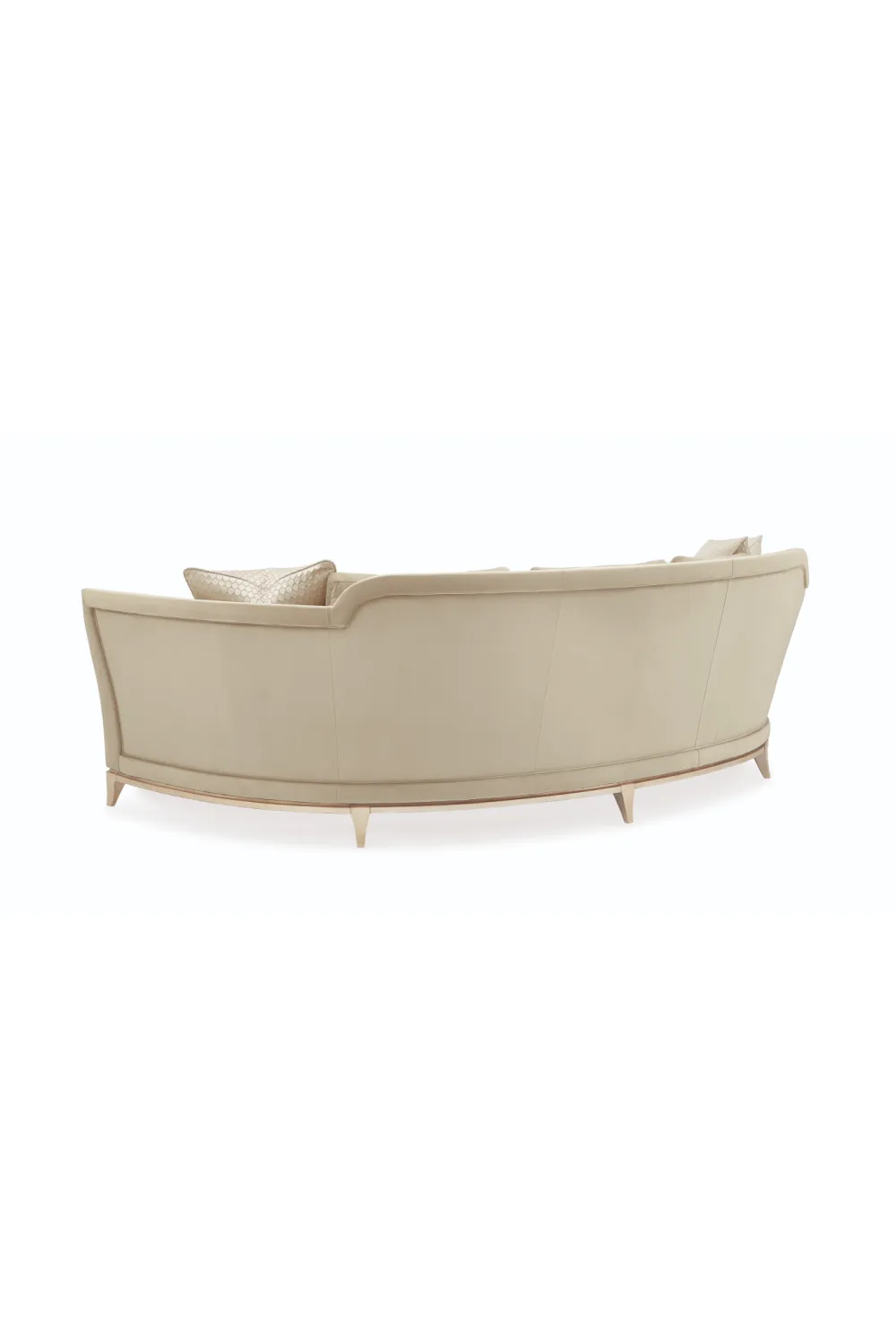 Beige Curved Sofa | Caracole Bend The Rules