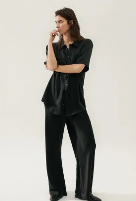 BIAS CUT PANTS BLACK