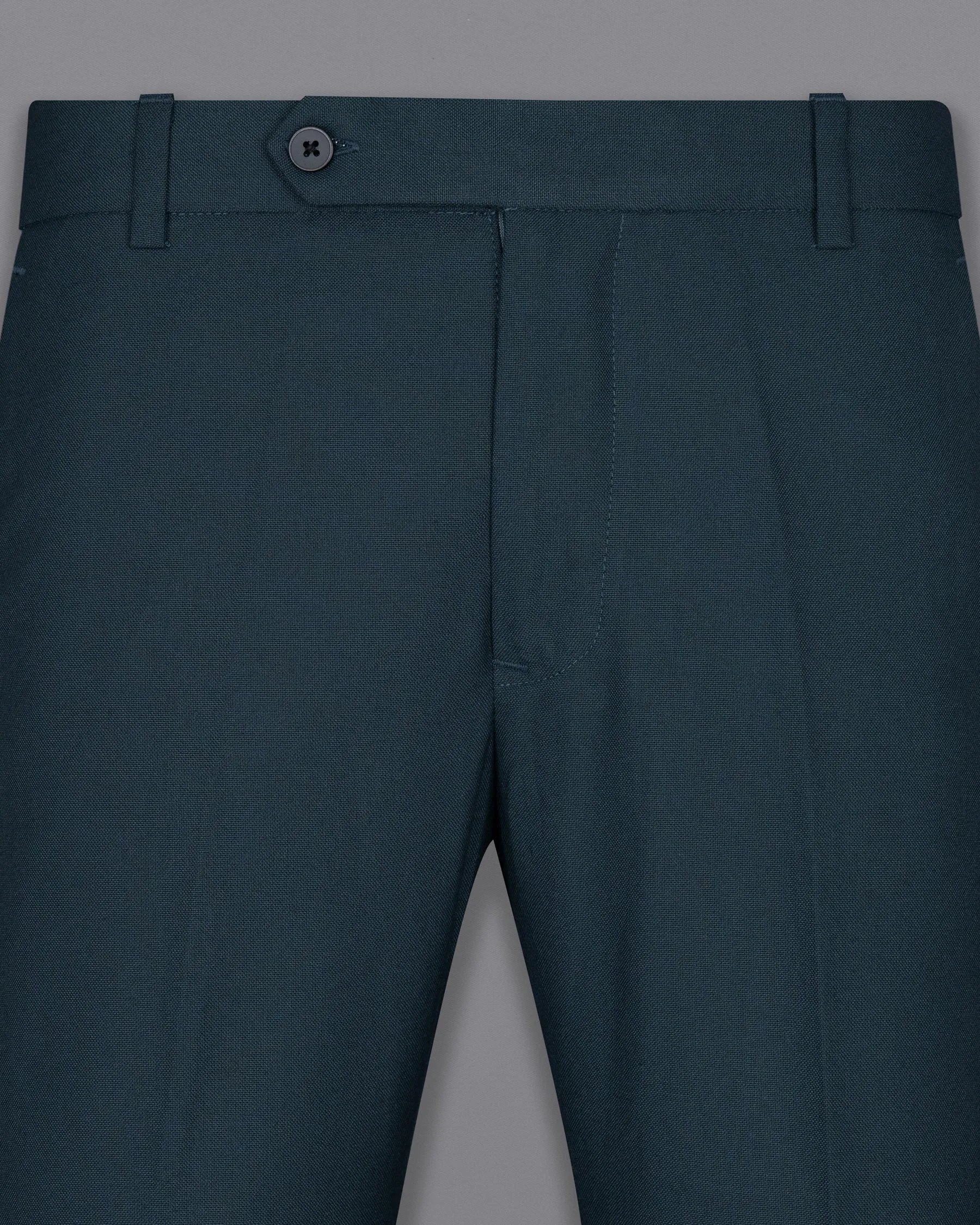 Biscay Blue Wool Rich Pant