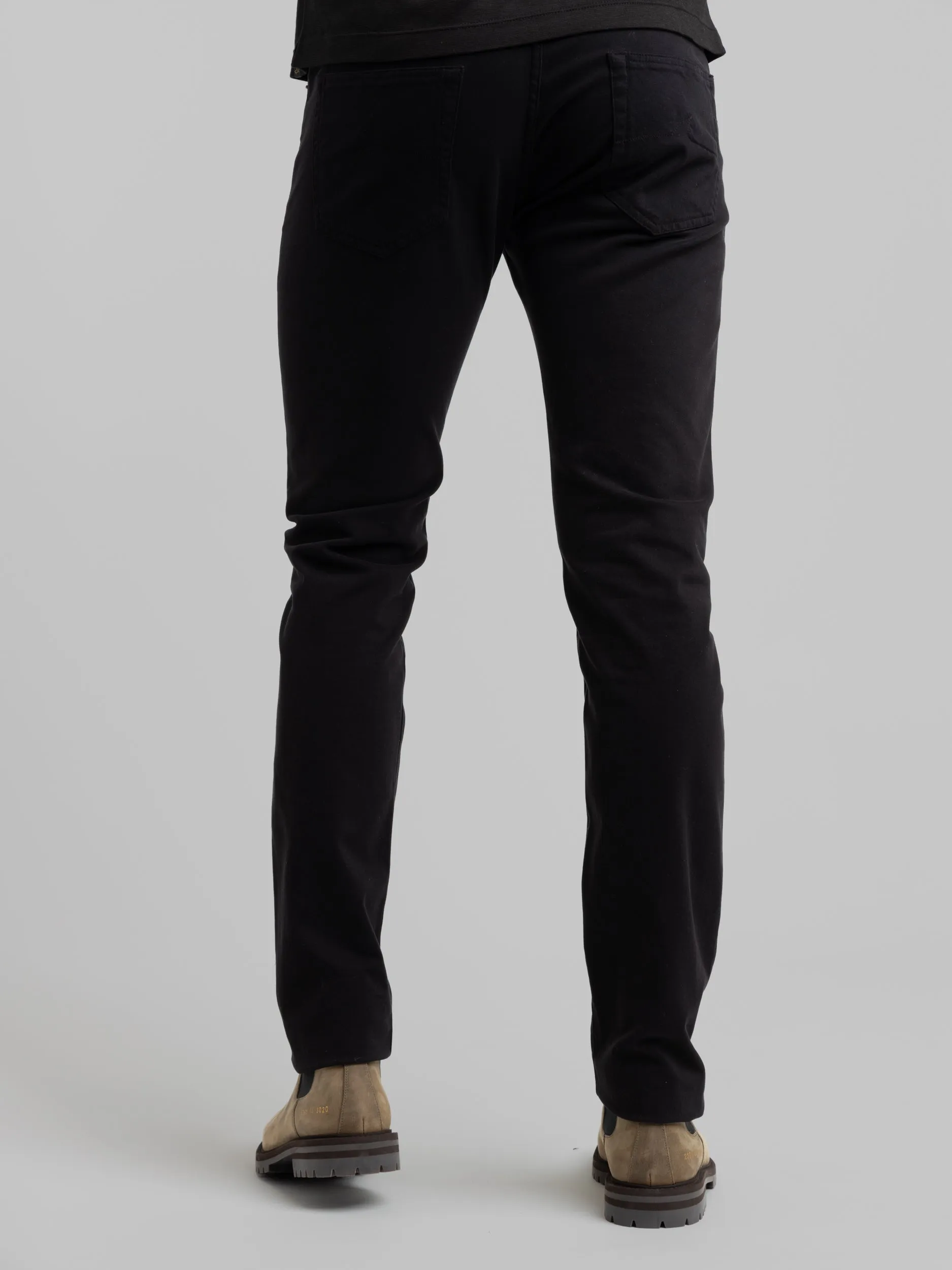 Black Five-Pocket Jeans