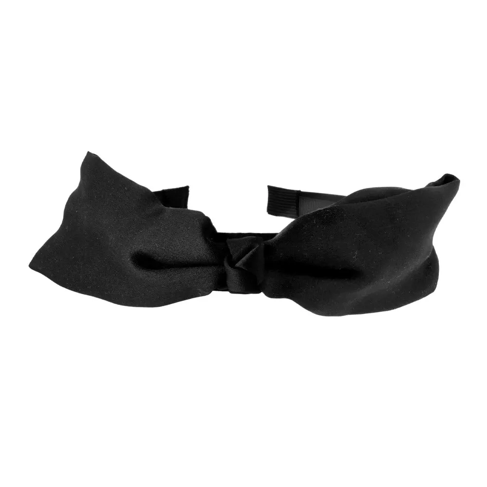 Black Top Bow Headband