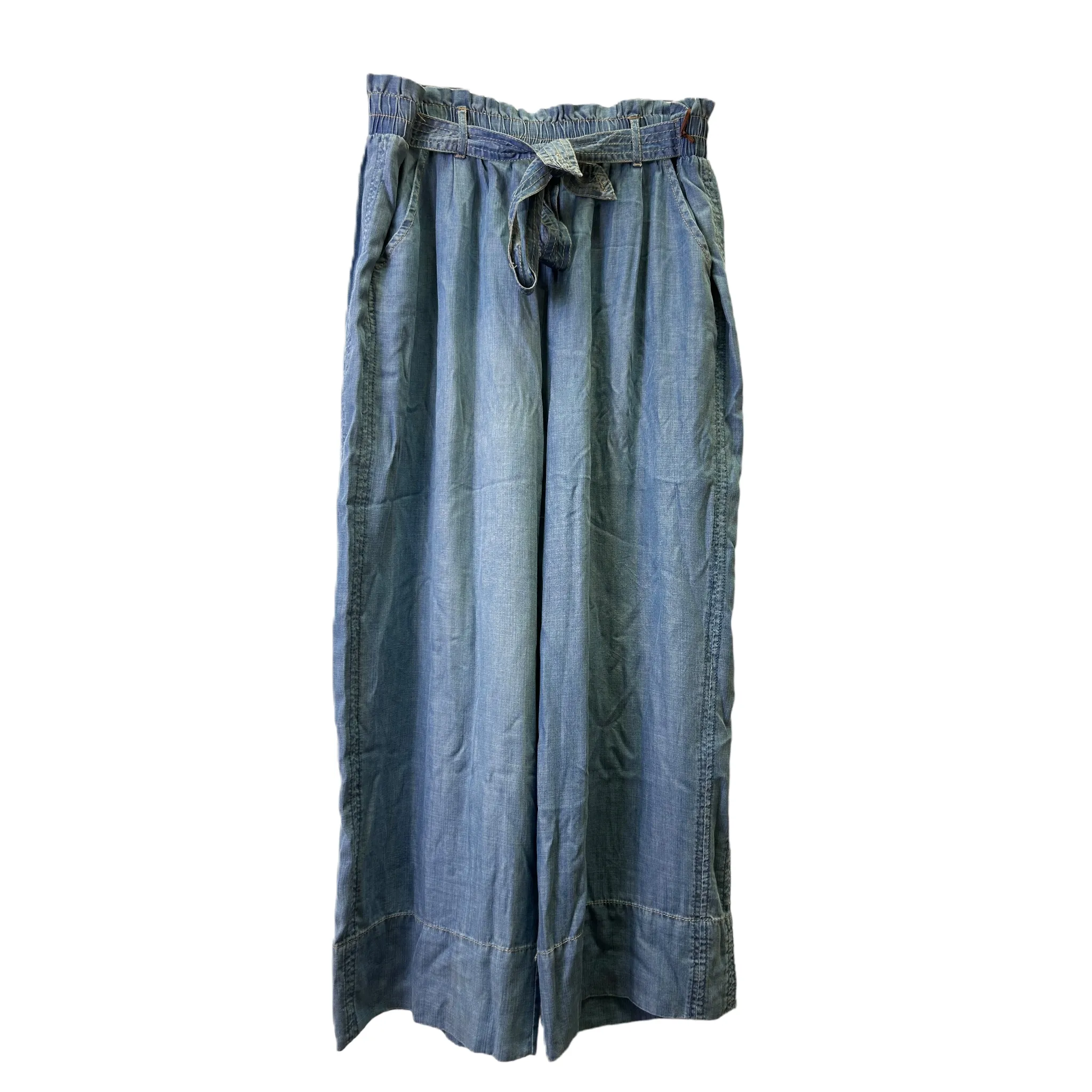 Blue Denim Pants Wide Leg By Knox Rose, Size: Xxl