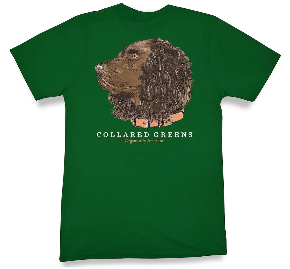 Boykin Spaniel: Short Sleeve T-Shirt - Forest Green