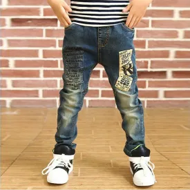 Boys Slim Straight Denim Casual Jeans