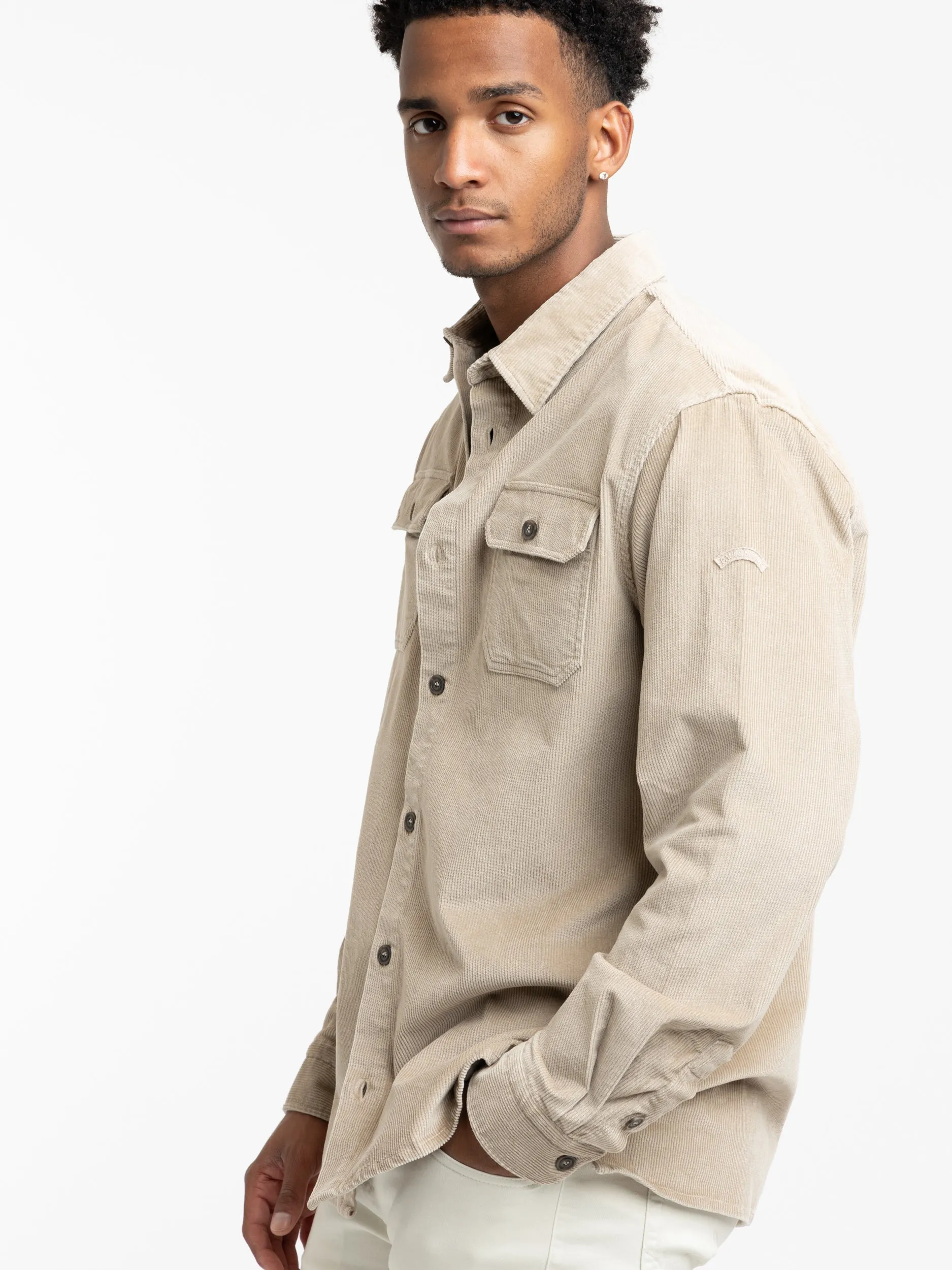 Brown Velvet Overshirt