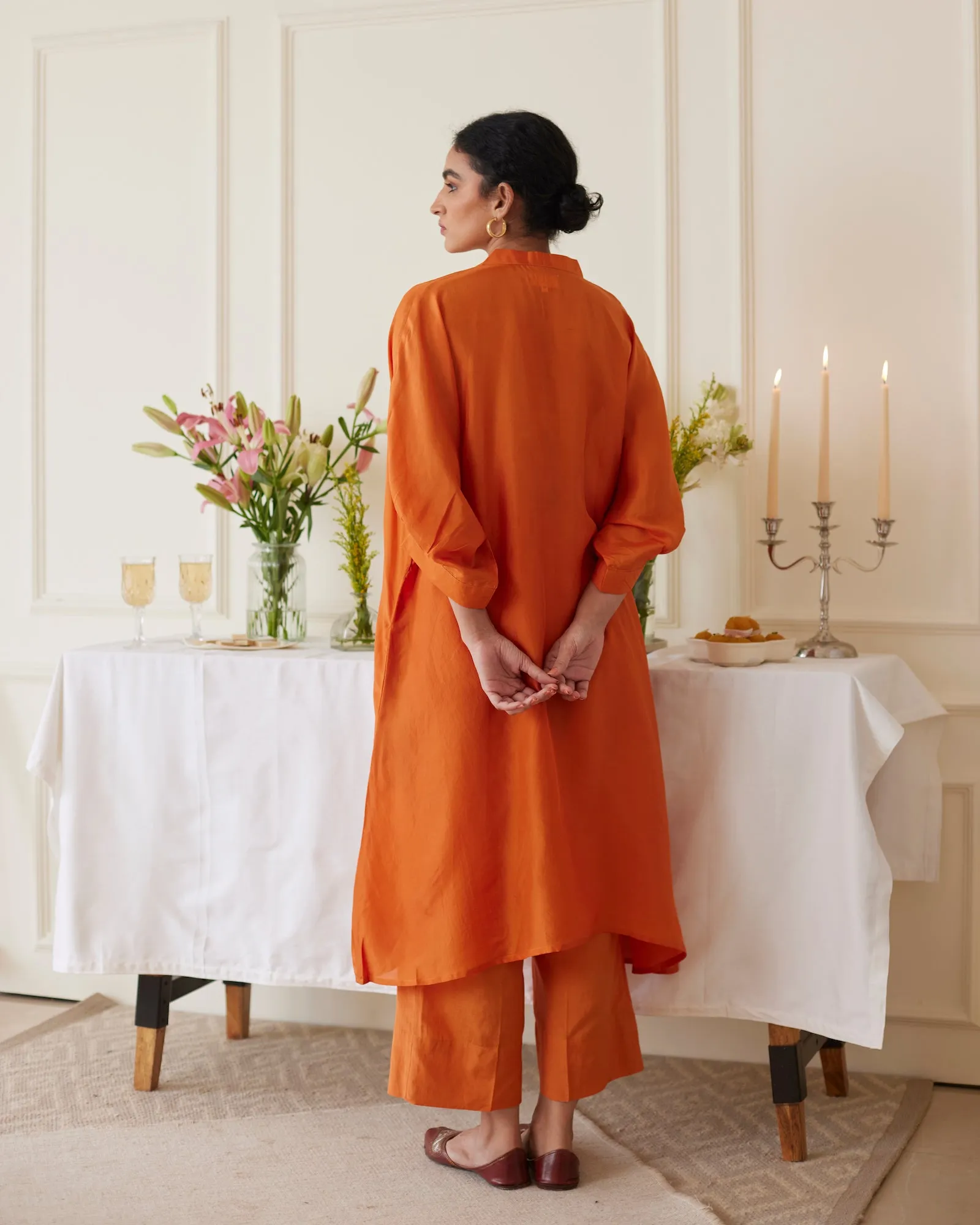 Burnt Orange Co-ord Kurta Set