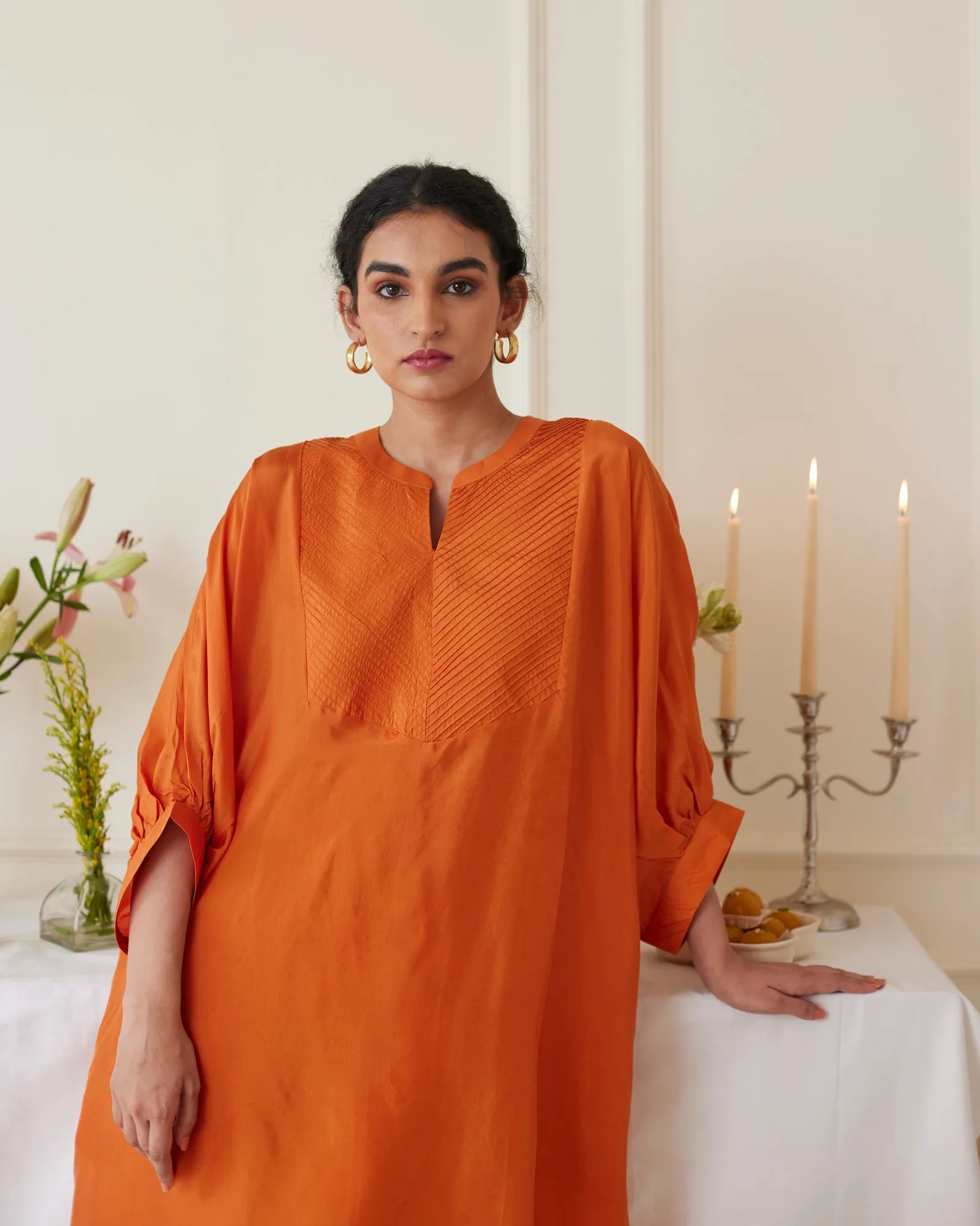 Burnt Orange Co-ord Kurta Set