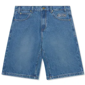 Butter Goods Ink Denim Shorts Worn Blue