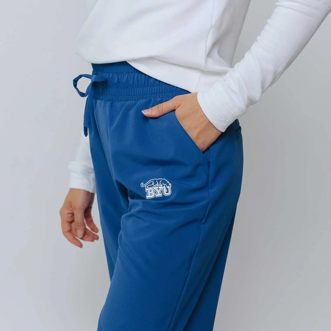 BYU Audrey Wide Leg Pants, Royal Blue