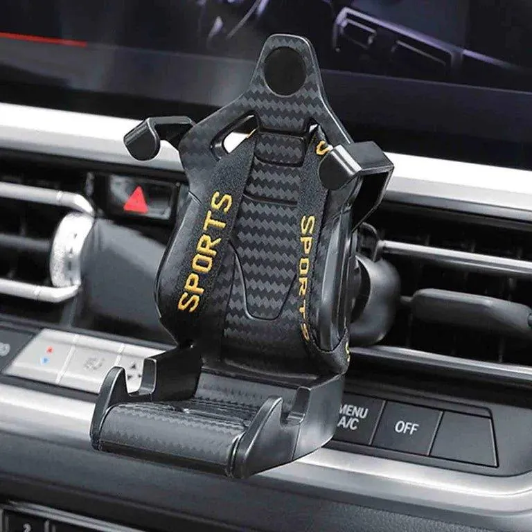 Car seat phone holder