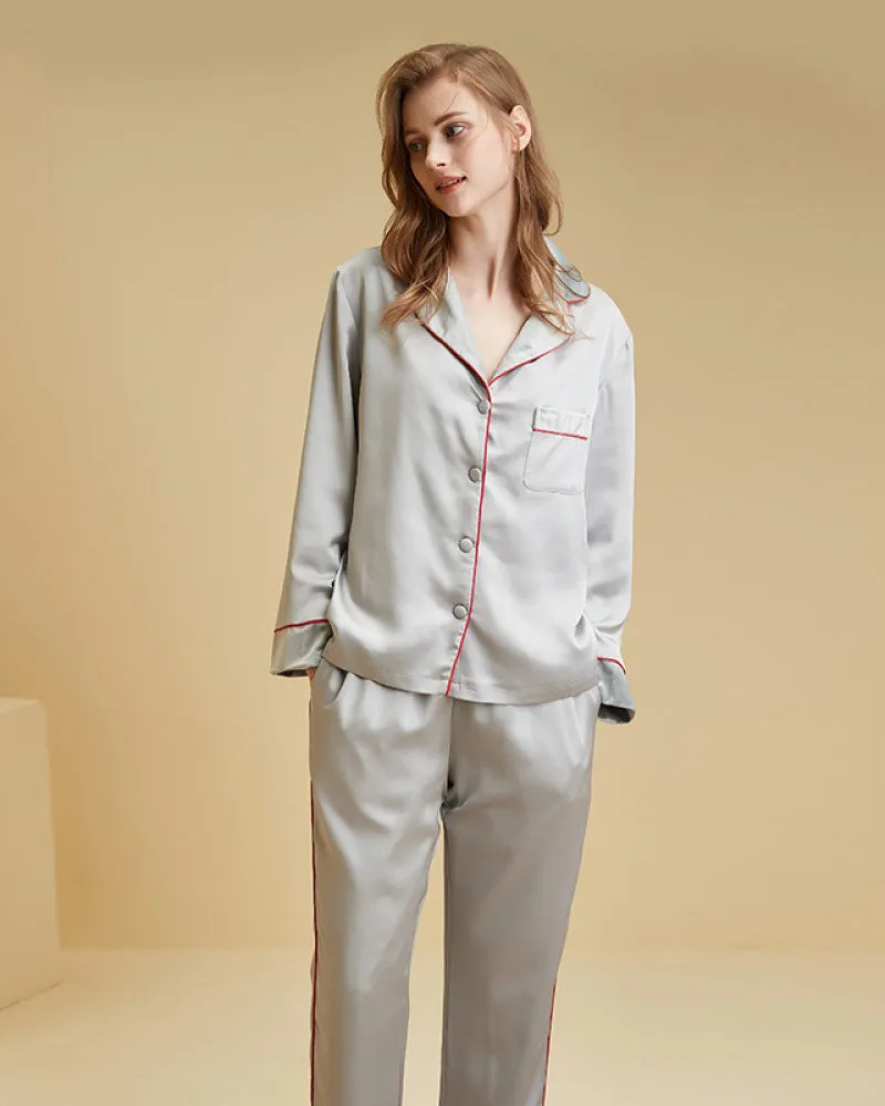 Casual Lightweight Velvet Long Sleeve Pajama