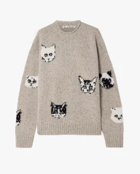 Cat Jacquard Sweater