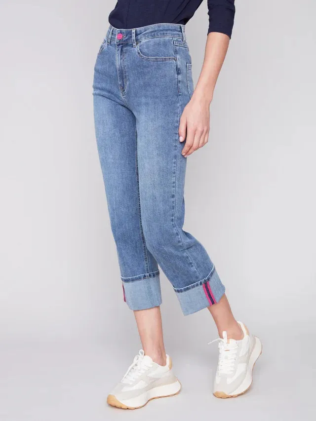 C.B 5502 Straight Leg Jeans with Folded Cuff