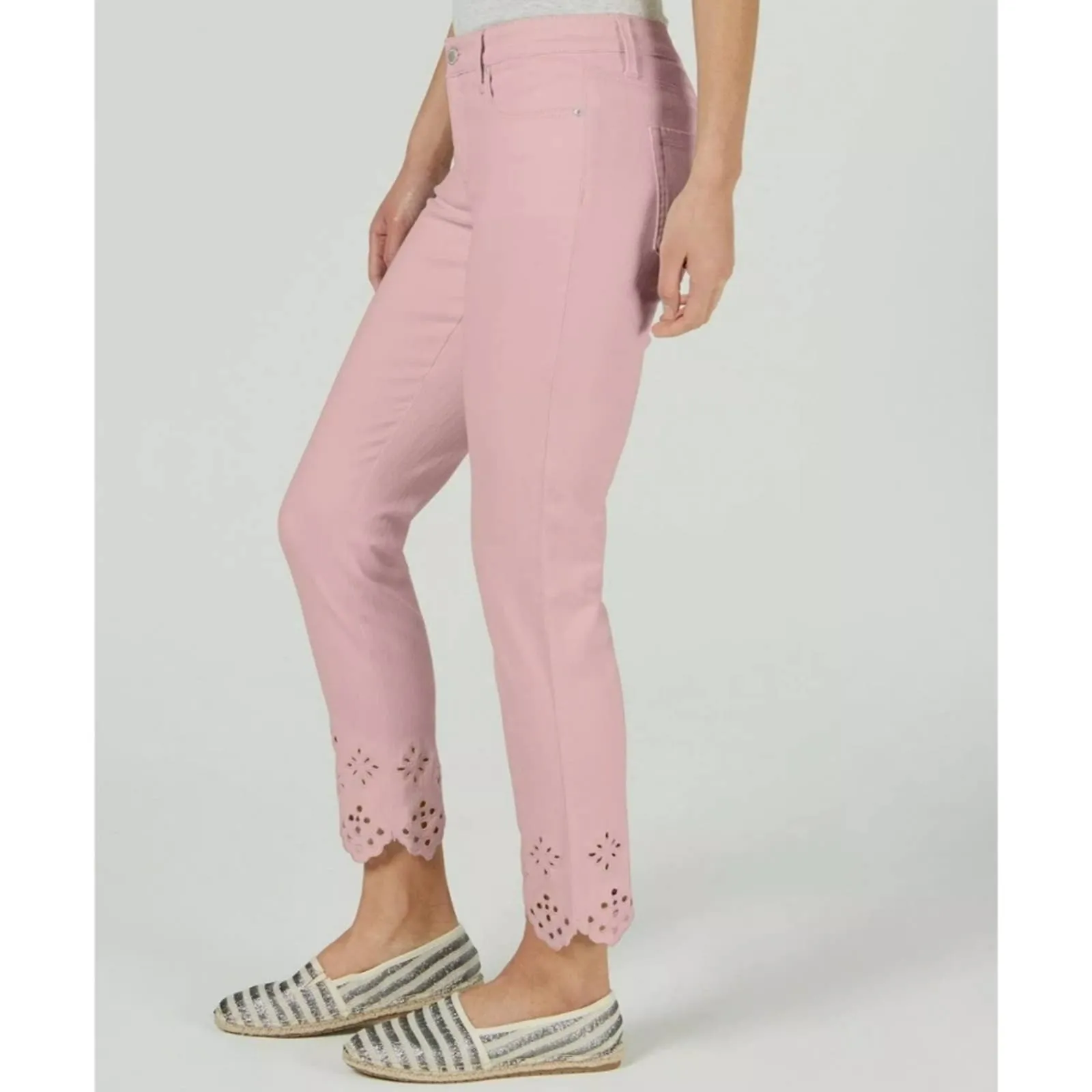 Charter Club Bristol Eyelet Skinny Ankle Jeans