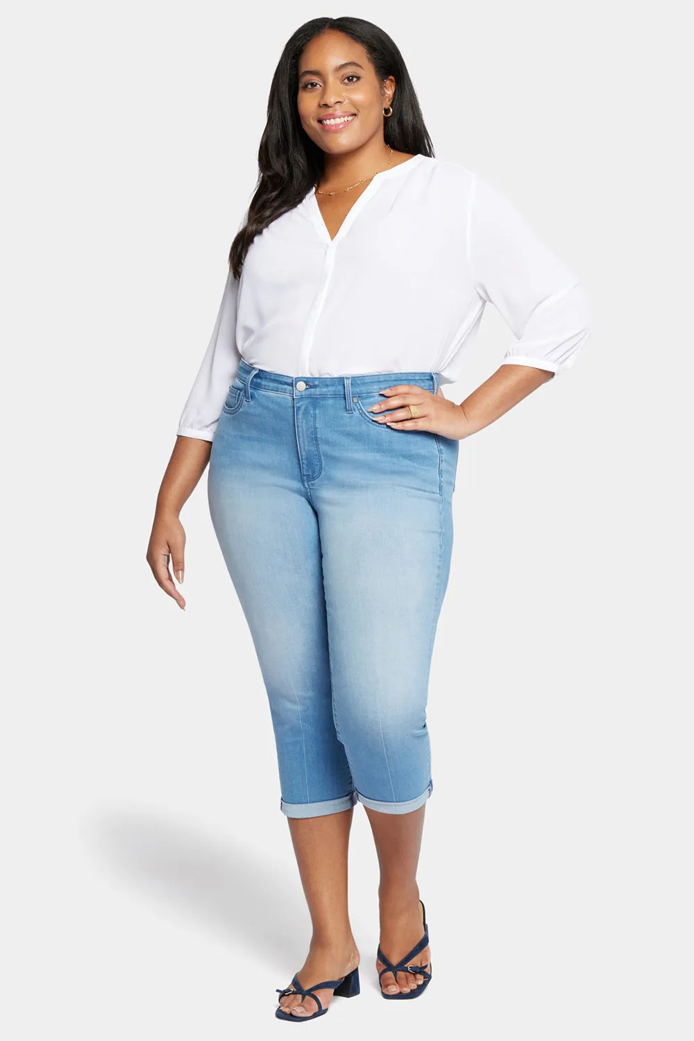 Chloe Skinny Capri Jeans In Plus Size - Debut