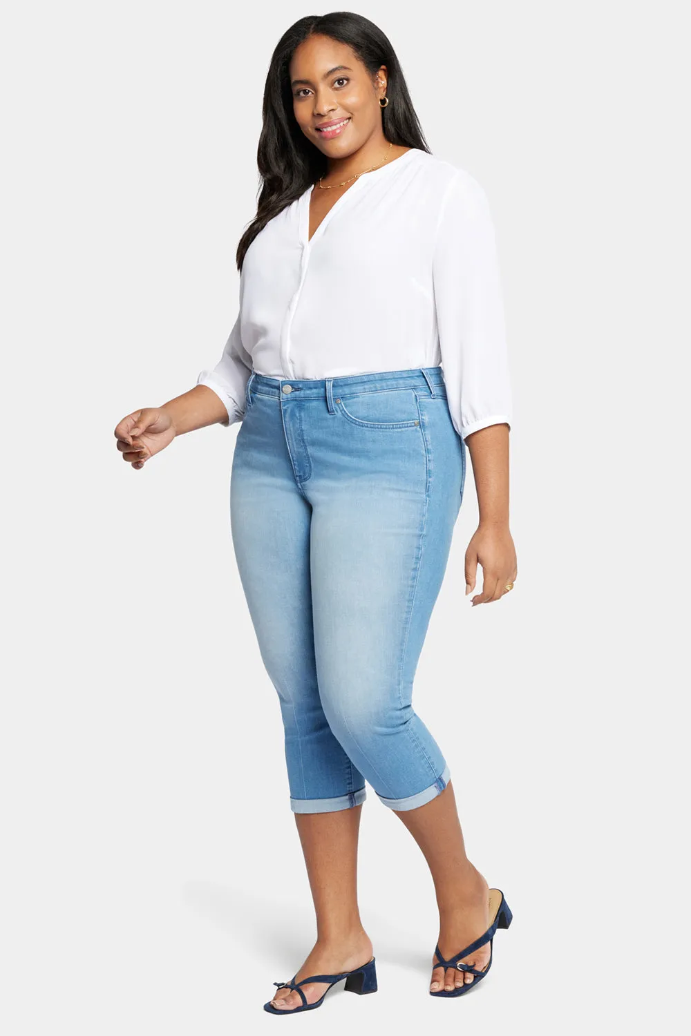 Chloe Skinny Capri Jeans In Plus Size - Debut