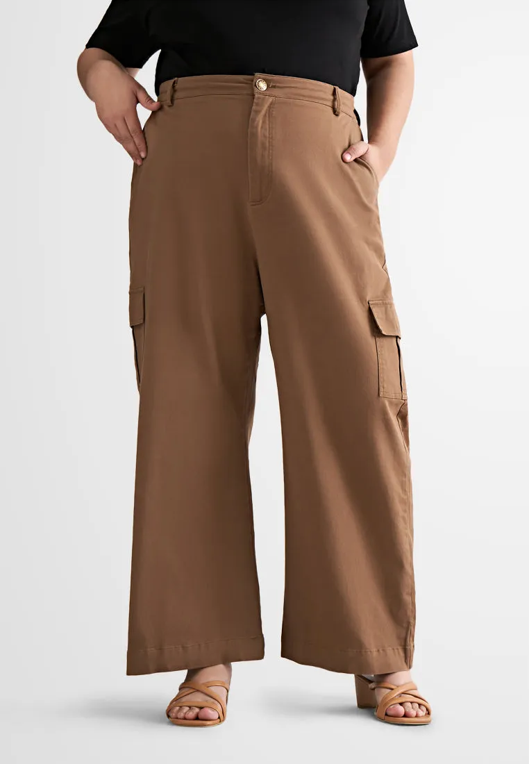 Chloe Wide Leg Pocket Cargo Pants