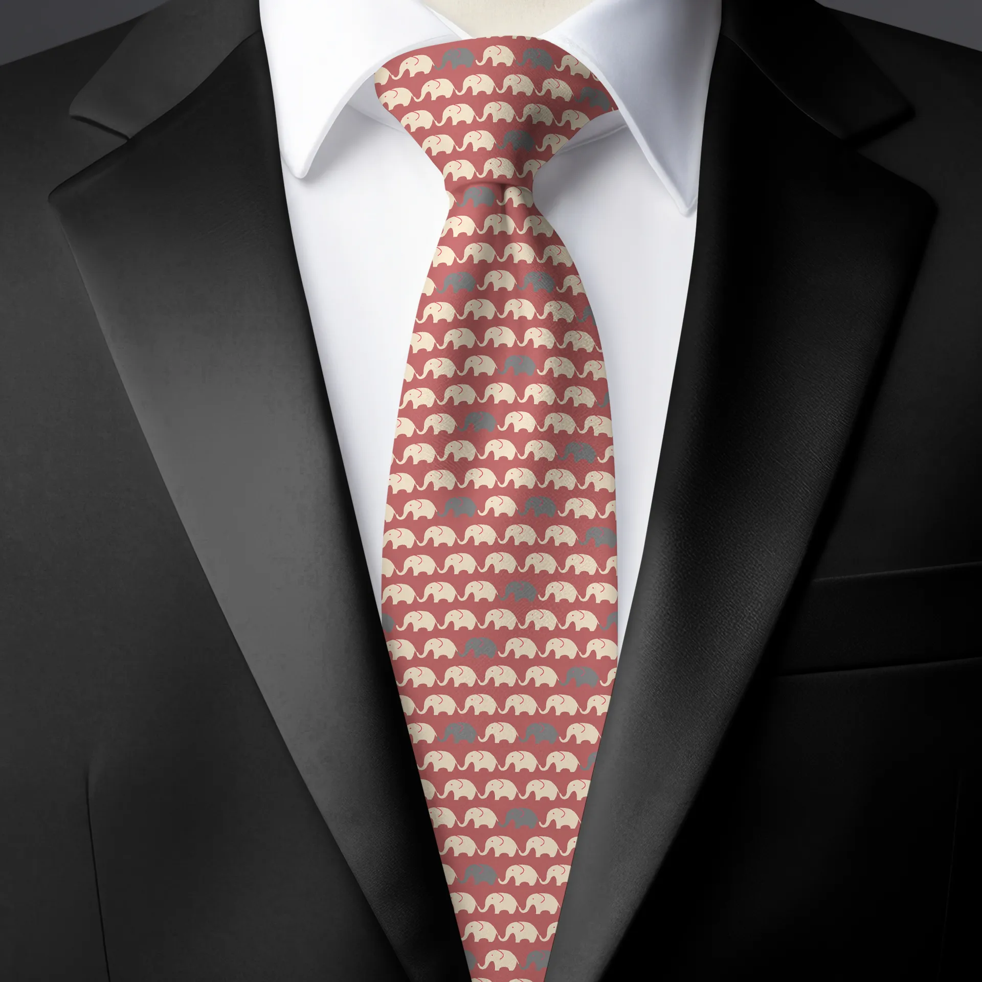 Chokore Pink Silk Tie - Wildlife range