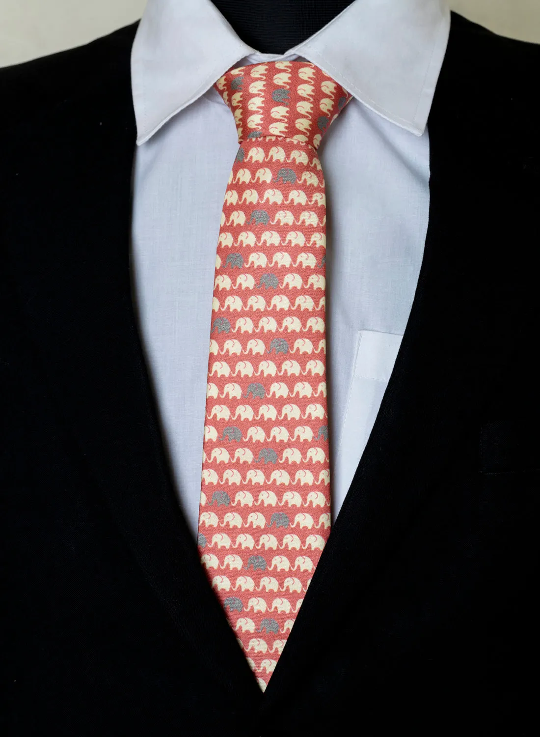 Chokore Pink Silk Tie - Wildlife range