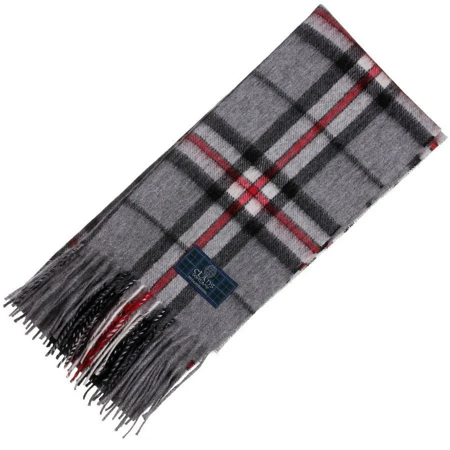 Clan Tartan Scarf - Thomson Grey