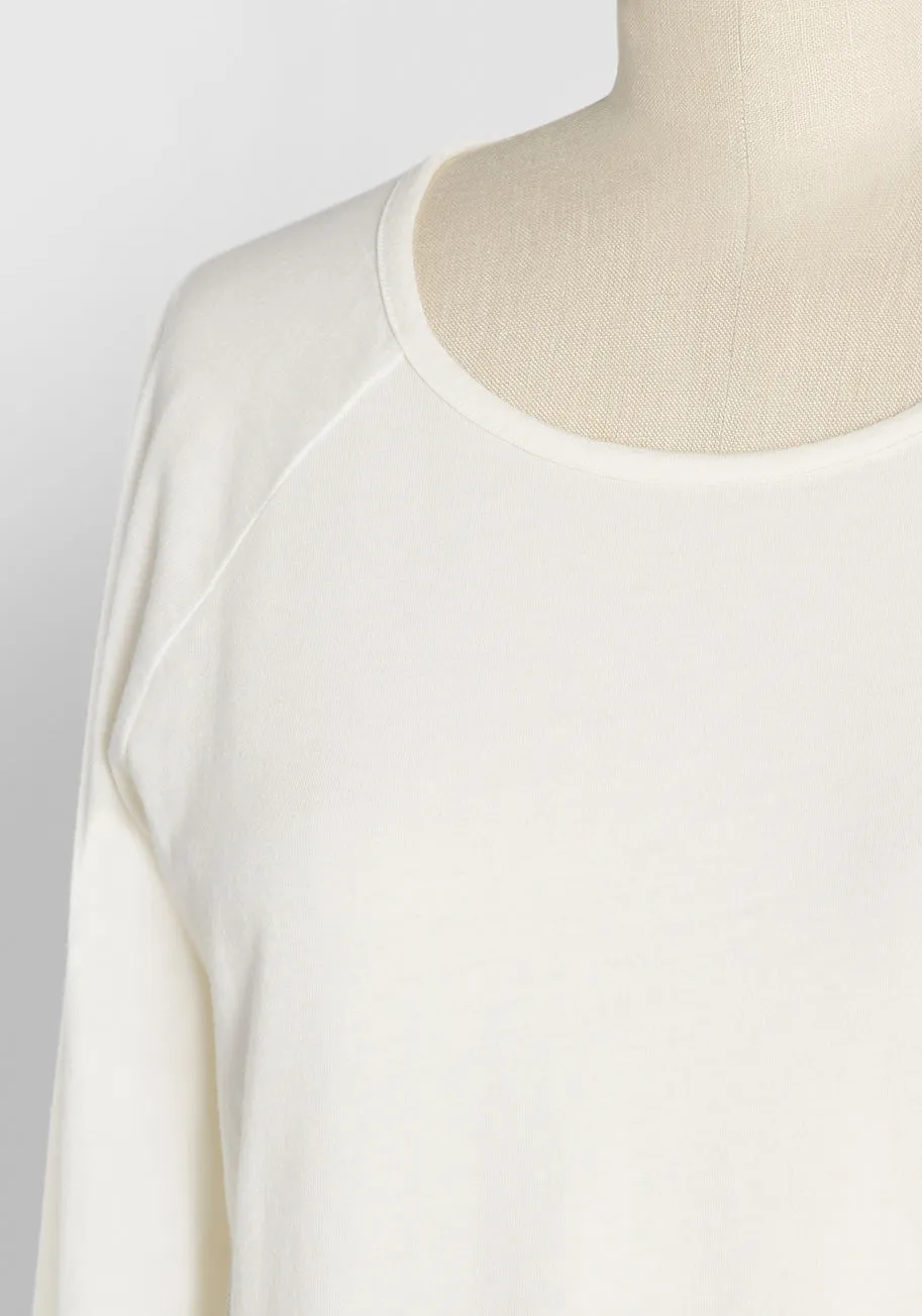 Completely At Ease Cotton Raglan Tee