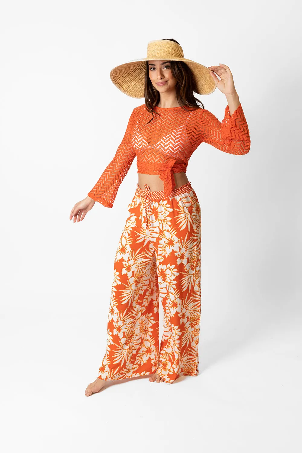 Copacabana Floral Wide Leg Pant