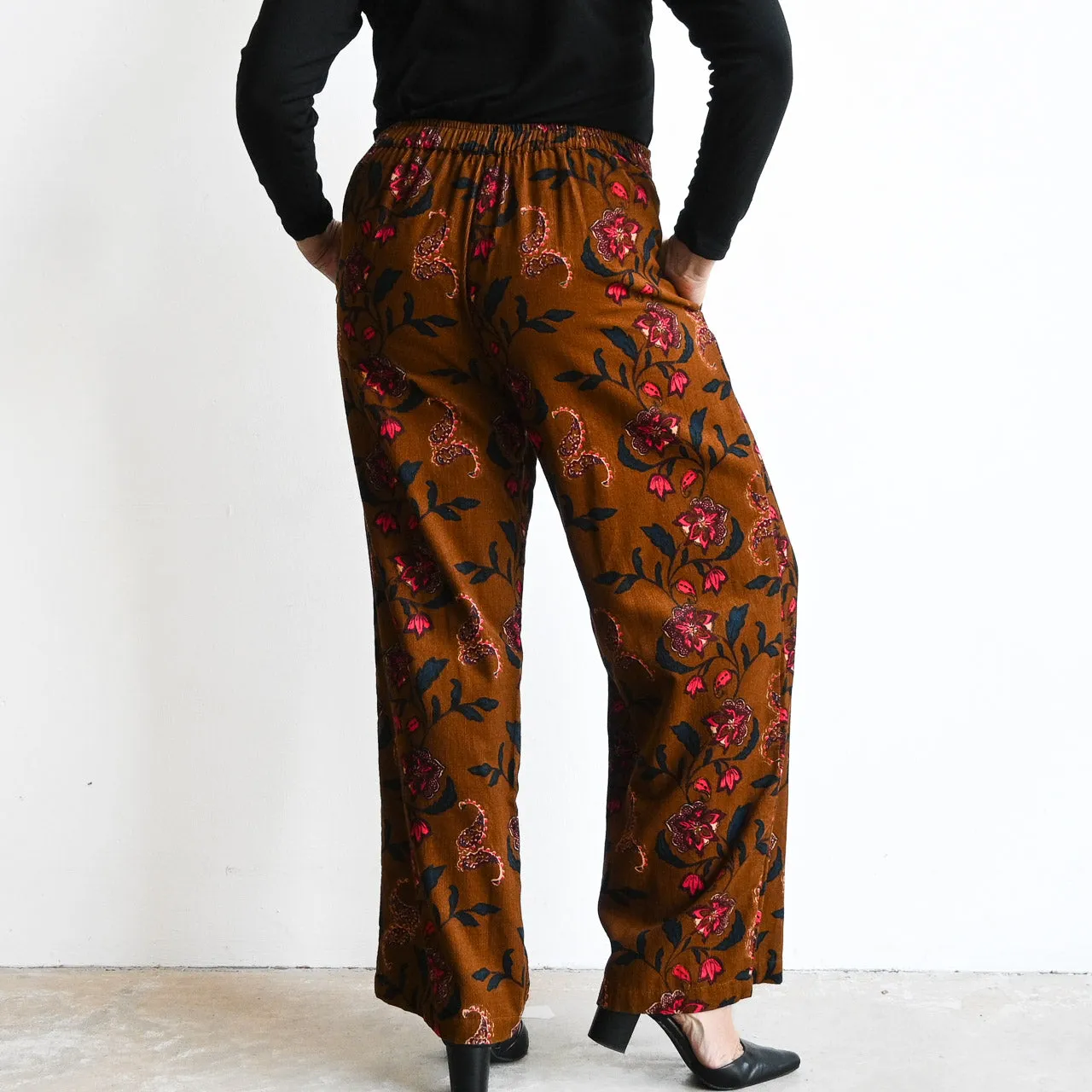 Corduroy Wide Leg Pants by Orientique Australia - Aida - 2615