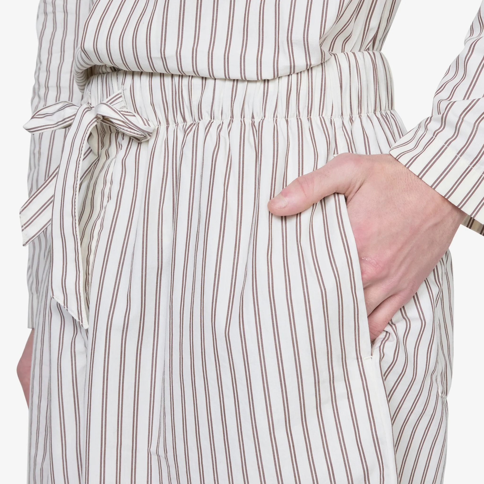 Cotton Poplin Pyjama Shorts Hopper Stripes