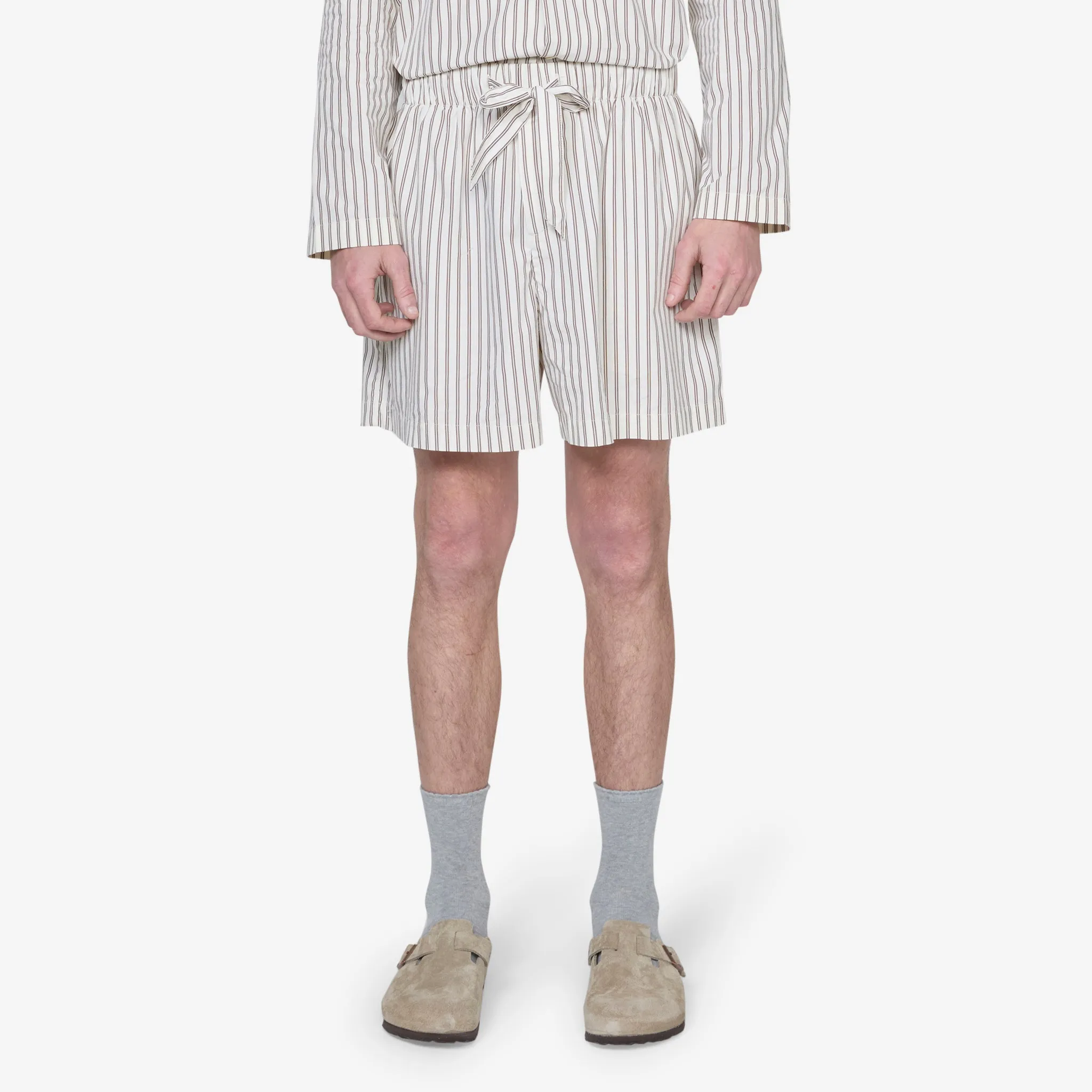 Cotton Poplin Pyjama Shorts Hopper Stripes