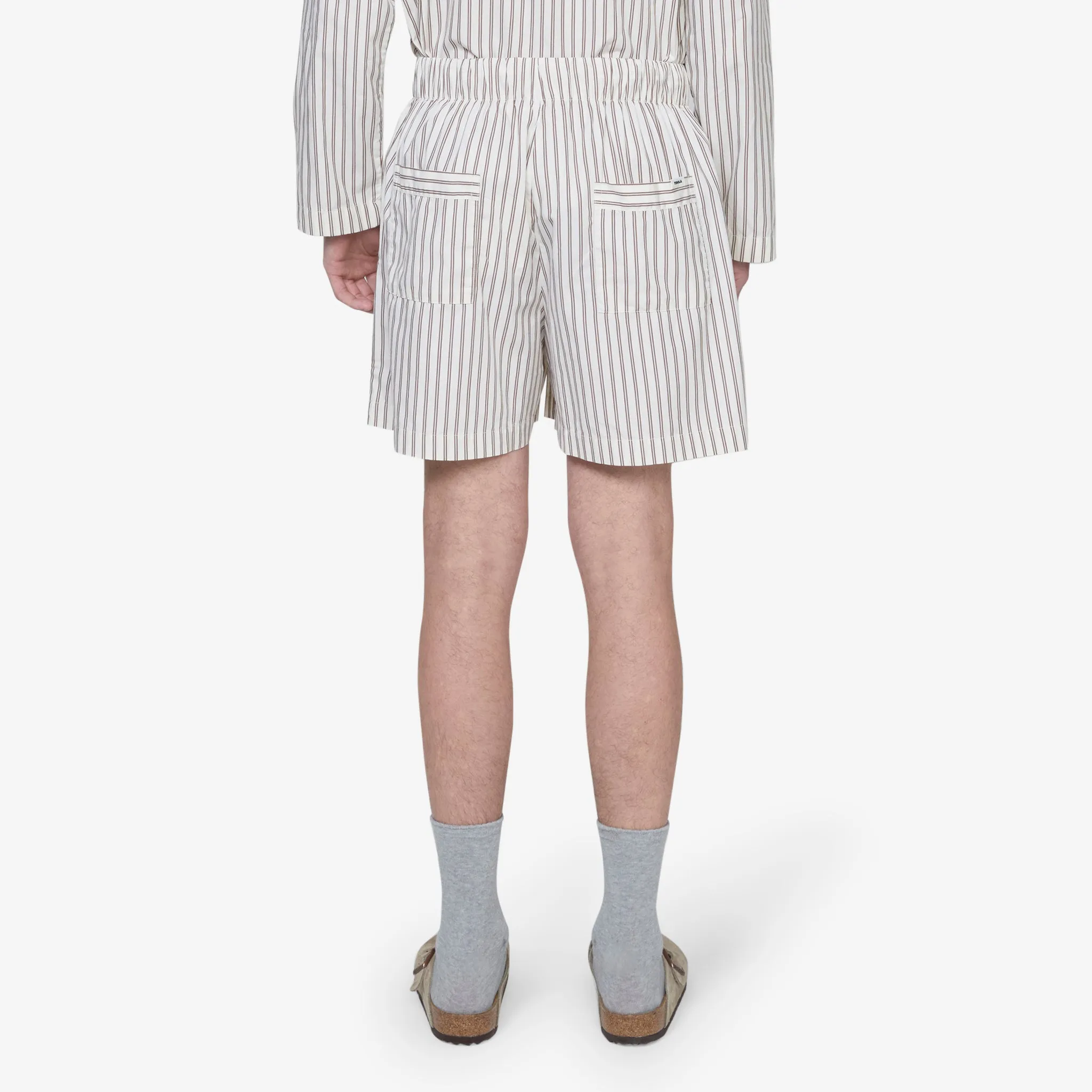 Cotton Poplin Pyjama Shorts Hopper Stripes